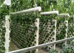 3 - 5m Gutter Height Plastic Panels Greenhouse Electric / Manual Rolling Up Vent