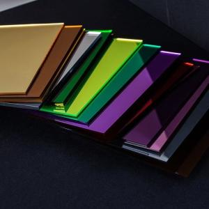 China 1mm Color Perspex Mirror Plastic Sheet Acrylic Mirror Sheet For Decoration factory