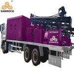 Truck Mounted Water Well Drill Rig With Mud Pump Hydraulic Water Well Drilling