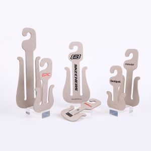 Recycled Paper Custom Cardboard Hangers 10cm Width For Slippers And Shoes