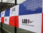 Wind Resistant PVC Mesh Fencing Vinyl Coated Polyester Mesh For Commercial Large