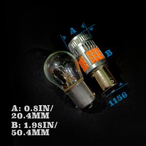 China 1156 1157 7440 7443 Car Turn Signal Light Bulb With Fan Error Free 25 W Yellow Amber White factory