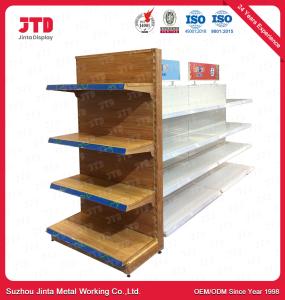China Steel Q195 Supermarket Display Shelving 4 Layers 1200mm Rack factory