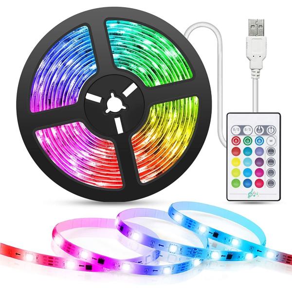 China Smart LED Strip for Decoration 12V 5V USB Control Music Sync and RGB Color Temperature factory