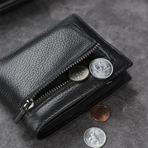 China Men's Genuine Leather Wallet Ultra-Thin Anti-Theft Brush Wallet for Business Advantage factory
