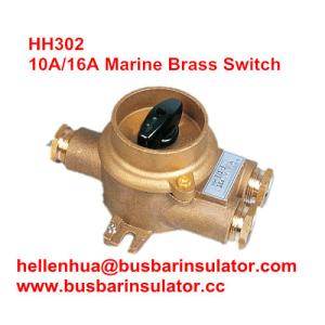China 10A/16A marine copper brass HH302 1133/3 connectors Water Resistant switch IP56 factory