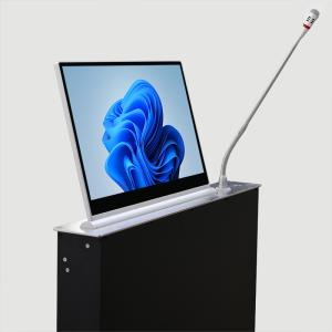 China Desktop Monitor Lift Meeting Room Luxury Conference System Lifting Monitor factory