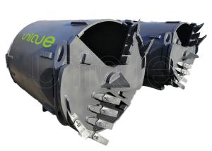 China Industrial 20mm Thickness 1000mm Dia Drilling Buckets , Rock Core Barrel For Soil Drilling factory