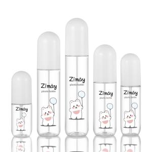 China PET Empty Spray Bottle 100ml Recycled Material ODM Available Round Shape factory