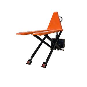 China CE Manual Scissor Lift Tables Lifting Height 31.50in Scissor Lift Pallet Jack Steel Fork Length 45.28in factory