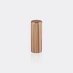 Chemical Polishing Aluminum Cosmetic Parts Lipstick Cover Embossed Logo Printed
