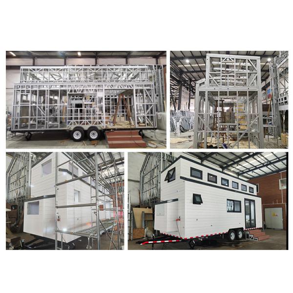 Modern Tiny House On Wheels With Solar Panels Prefab 2 Bedroom Mobile Home