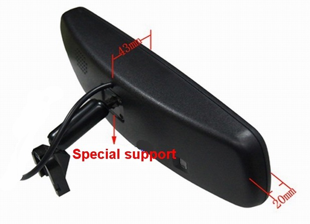 Ouchuangbo 3.5 inch digital display Rear view mirror High resolution pictures Built-in Bluetooth OCB-RV352BT