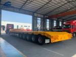 5 Axle 100 Ton Low Bed Semi Trailer For Heavy Duty Machinery