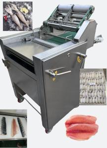 China Professional Stainless Steel 304 Tilapia Skinning Machine 0.75KW Tilapia Peeling Machine factory