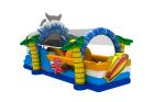 Shark Themed Inflatable Obstacle Courses Indoor Bounce House For Kids