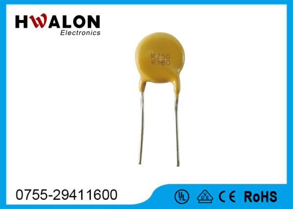 60V Round Radial Leaded Type PPTC Thermistor , Pptc Resettable Fuse For
