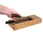 Eco Friendly Bamboo Knife Block , Bamboo Knife Holder Drawer Easy Cleaning