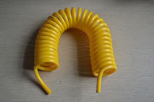 China Custom Yellow Plastic Big Coiled Bungee Cord Lanyard factory