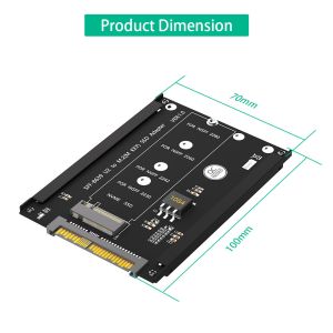 M.2 NGFF key M SSD to SFF-8639 U.2 Adapter with Frame Bracket