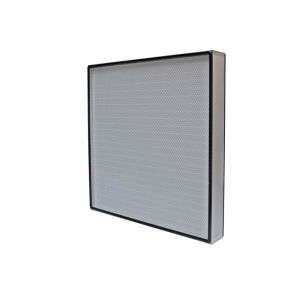 China AHU Aluminum Frame Mini Pleated Air Filter H13 H14 HVAC Industry HEPA Filter on sale