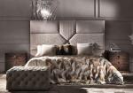 Silver Italian Bedroom Furniture Set Cama Lit Luxury King Beds For Home