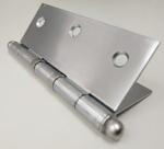 304 / 316L SS Hinge Flat Style Silent Door Hinges For Cabinet Thickness 1mm