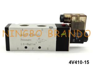 China 4V410-15 Airtac Type Pneumatic Electric Solenoid Valve 5/2 Way 220V factory
