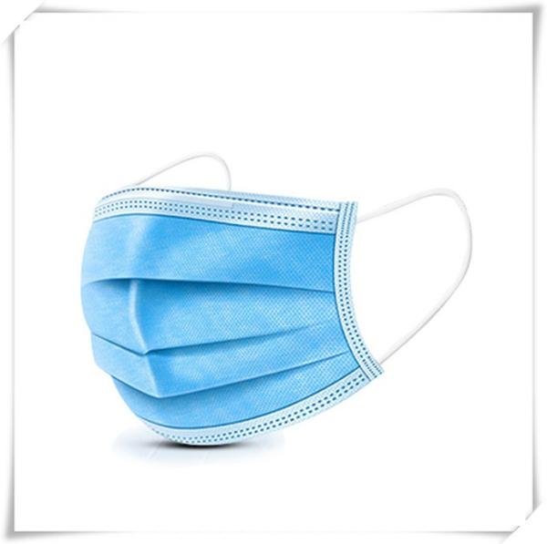 Facial Protection Ear Loop Face Mask , Face Mask For Laboratory 3 Ply Spun