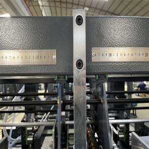 China Blue Auto Folder Gluer Machine Vacuum Feeder 1200/Min for Carton Forming factory