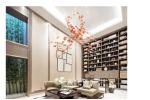 Hotel lobby Cockscomb shaped chandelier Hall Front desk Shopping mall beauty