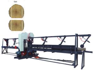 China Twin Vertical Band Saw Log Edges Cutting Sawmill,Multisaw Edge Cutting Saw factory