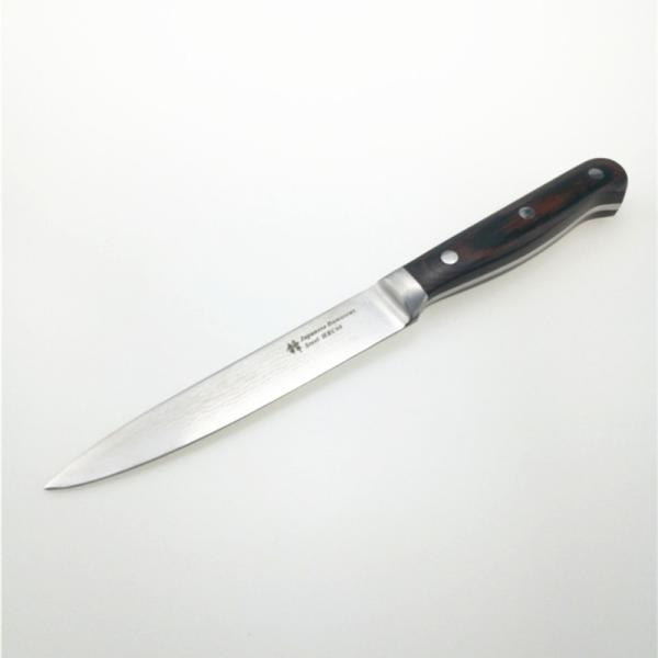5 Inches Utility Damascus Kitchen Knives , Japanese Steel Kitchen Knives High