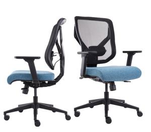 China ODM Computer Task Chairs Adjustable Blue Ergonomic Desk Chair factory