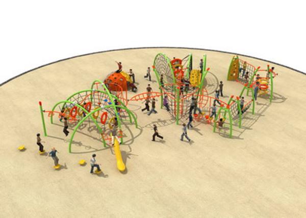 Big Size Rope Playground Equipment / Childrens Outdoor Play Sets For Amusement