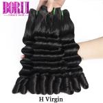 Peruvian Egg Curl Double Drawn Human Hair For Black Women 8"- 30" Available