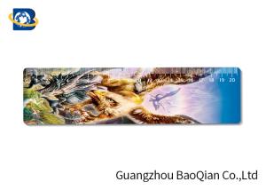 China Cute / Fancy Printing 3D Lenticular Ruler , Plastic Flexible Ruler Customized Shape factory