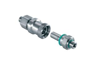 China Viton Rail Industry BSPP 0.25'' Flat Face Coupler , Stainless Steel Coupling factory