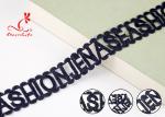 Fashion Schiffli Guipure Polyester Lace Trims Reach L4 High Color Fastness 3.5CM