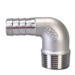Stainless Steel 304 316 90 Degree Male Elbow Hose Barb 1/4''-4.0'' BSP Male x