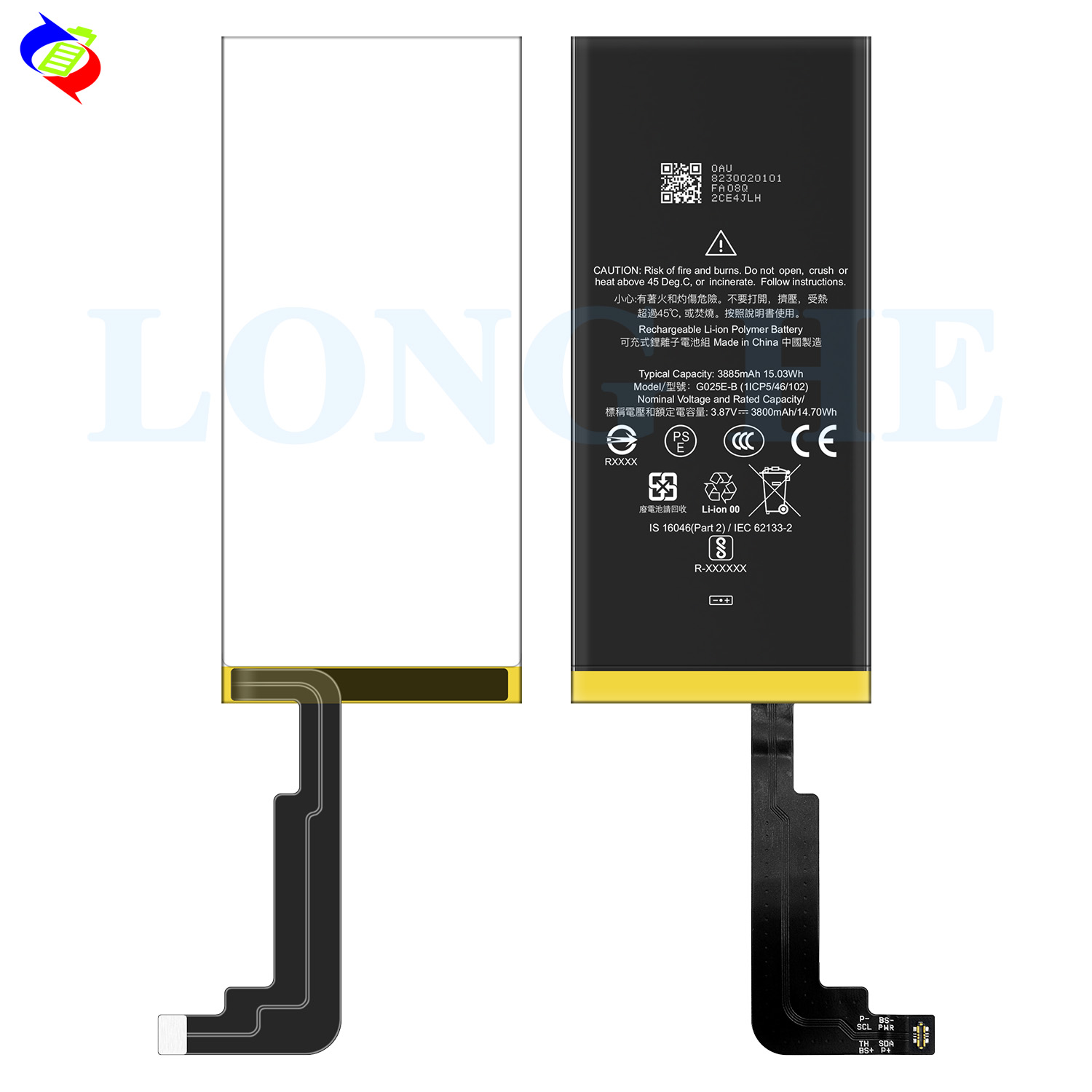 3885mAh Capacity Genuine Battery G025E-B for Google Pixel 4A 5G Mobile Phone Charging Board