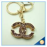 Fashion Metal Charm Pendant Key Chain Rhinestone Metal Key chain For Women Gift