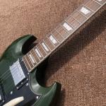 Custom SG Electric Guitar G400 Deep Army Green Rosewood Fingerboard Bigsby