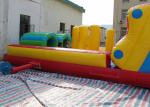 Giant Commercial Inflatable Obstacle Course with slide / Inflatable Tunnel 10x4m