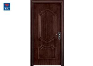 China Black Walnut Fireproof Steel Wooden Interior Door factory