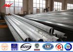 Electrical Concial Tapered Steel Utility Pole , Steel Power Distribution Pole