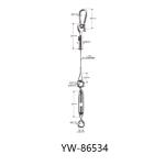 SUS Wire Rope Cable Slings With Dia Casting Stopper YW86532