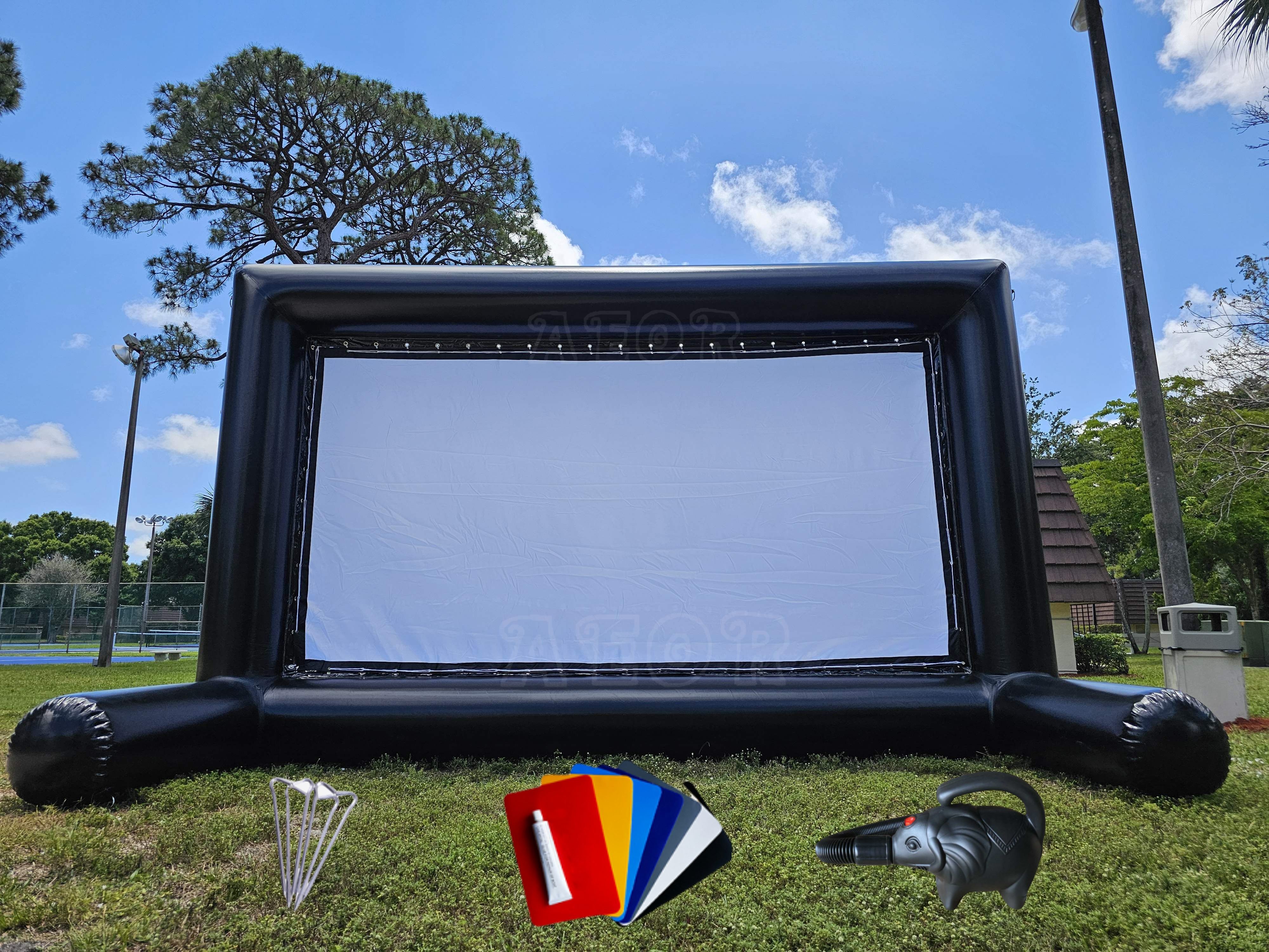 Airtight Inflatable Movie Screen Commercial Pvc Inflatable Movie Projector