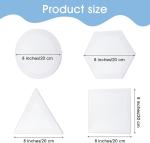 Multi Shape Artist Stretched Canvas Boards Acrylic Painting Wood Framed Blank