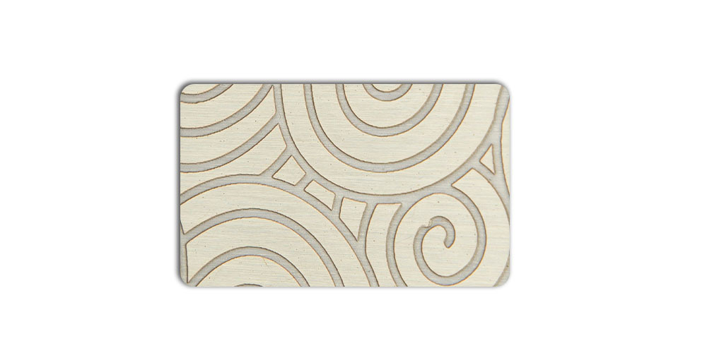 Anti Fingerprint Ring Embossed Etched Stainless Steel Sheet Plate 3mm